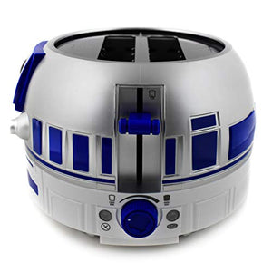 Uncanny Brands Star Wars R2D2 Deluxe Toaster - Lights-Up and Makes Sounds Like Artoo