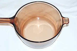 Corning Vision Visionware Amber Covered Pot Saucepan 2.5 L USA w/Lid