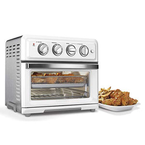 Cuisinart TOA-60W Convection AirFryer Toaster Oven, Premium 1800-Watt Motor with 7-in-1 Functions and Wide Temperature Range, Large Capacity Air Fryer with 60-Minute Timer/Auto-Off, White