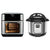 Instant Vortex Plus 10 Quart Air Fryer, Rotisserie and Convection Oven, 1500W, Stainless Steel and Black & Duo Plus 9-in-1 Electric Pressure Cooker, Warmer & Sterilizer,8 Quart Stainless Steel/Black