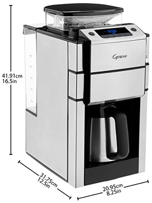 Capresso 488.05 Team Pro Plus Coffee Maker, Thermal Carafe, 10 Cup, Silver