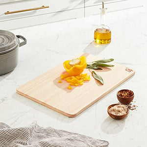 Shun Cutlery Medium Hinoki Cutting Board, 15.75" x 10.75" Medium Wood Cutting Board, Medium-Soft Wood Preserves Knife Edges, Authentic, Japanese Kitchen Cutting Board