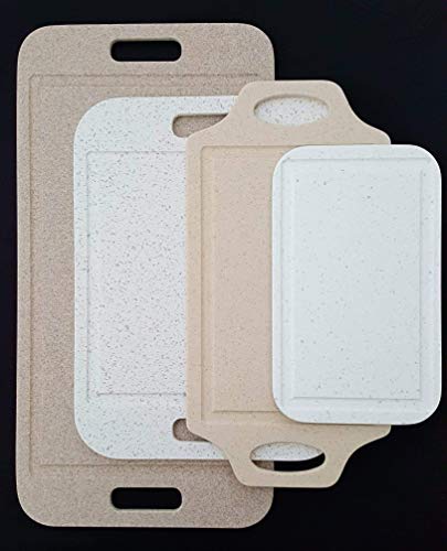 Carving Tray Reclaimed Solid Surface (I.e. Corian) Cutting Board and Serving Board