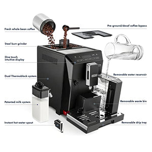 De'Longhi Eletta Fully Automatic Espresso Machine (Refurbished), Black