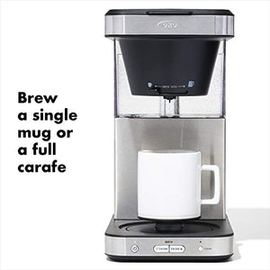 OXO Brew 8 Cup Coffee Maker, Stainless Steel with OXO 16 Oz Thermal Mug With SimplyClean Lid