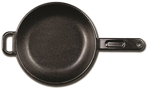 Lodge Pro-Logic 12 Inch Cast Iron Skillet. Cast Iron Skillet with Dual Handles and Sloped Sides.