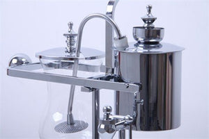 NISPIRA Vintage Belgian Belgium Luxury Royal Family Balance Syphon Siphon Coffee Maker Silver Color