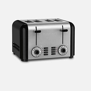 Cuisinart CPT-340 Compact Stainless 4-Slice Toaster, Brushed Stainless & C77SS-15PK 15-Piece Stainless Steel Hollow Handle Block Set