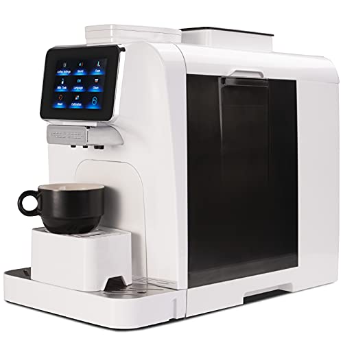 Mcilpoog WS-T6 Super Automatic Espresso Coffee Machine with Milk Jug, Built-in Small Refrigerator