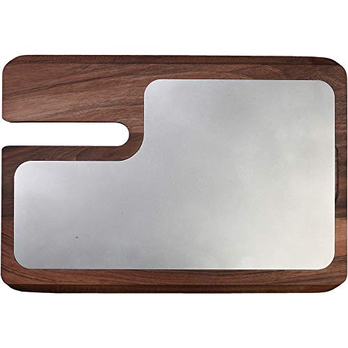 Berkel Red Line 220/250 Slicer Cutting Board, Wood and Stainless Steel Board, Block for Meat, Cheese, and Vegetables, Carving Cheese Charcuterie Serving Handmade, Italian Quality