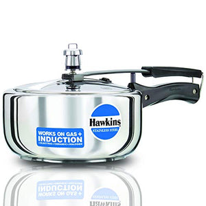 Hawkins B60 Pressure Cooker, 3 L, Silver