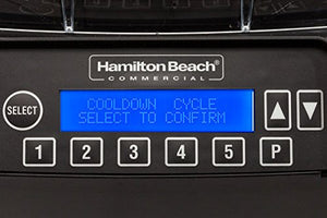 Hamilton Beach Commercial HBH750 The Eclipse Blender, 3 hp, Quietblend Technology, 48 oz./1.4 L Polycarbonate Container, 18.5" Height, 8.5" Width, 11.5" Length, Black