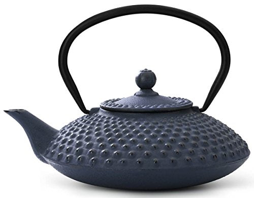 bredemeijer Jing Teapot, 1.25-Liter, Blue Cast Iron
