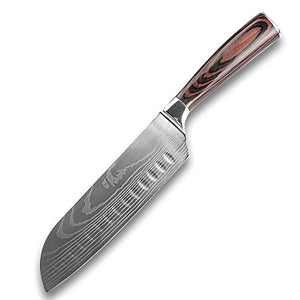 Knife Set, 10 Pcs Kitchen Knives Set Sharp Stainless Steel Japanese Nakiri Santoku Cleaver Utility Paring Slicing Petty Chef Knife Kitchen Knife Set BY ZZYY (Color : 10 Pcs)