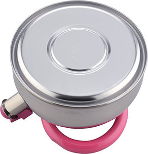 Waheifureizu Candy Le Stainless Steel Whistling Tea Kettle 2.6 Quarts (Pink)