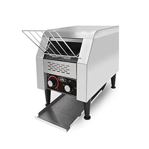 KWS CT-150 Commercial 1300W Electric Stainless Steel Conveyor Toaster for Restaurant and Home Use