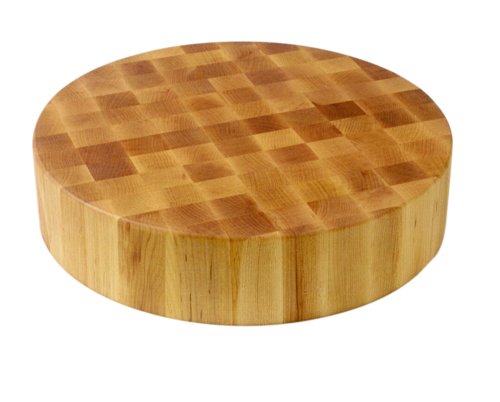 John Boos Block CCB18-R Classic Collection Maple Wood End Grain Round Chopping Block, 18 Inches Round x 4 Inches