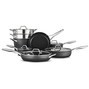 Calphalon Premier Hard-Anodized Nonstick 13-Piece Cookware Set, Black & Nonstick Bakeware Set, 6-Pieces, 6-pc