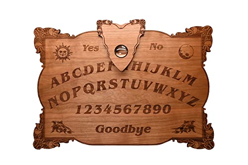 Beatus Lignum Celtic Ouija Board Real CHERRY wood 16 x 11 x 1/2 Thick - Customizable