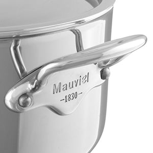Mauviel Made In France M'Cook 5 Ply Stainless Steel 3.6-Quart Stewpan with Lid, Cast Stainless Steel Handle