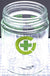 3.5 Gram Glass Jars Branded with Green Cross and Warning Language (Cases of 72)
