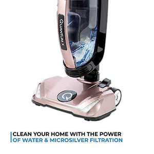 Quantum X Upright Water Filter Vacuum — The Best Bagless Household Vac Cleaner with Water & MicroSilver Filtration to Clean Wet & Dry Messes - Pet, Dog Hair & Toddler Spills on Carpet & Hardwood Floor