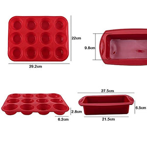 WCHCJ Silicone Molds Cake Toast Loaf Cupcake Muffin Baking Form Pastry Dessert Bread Mold Round Cake tools