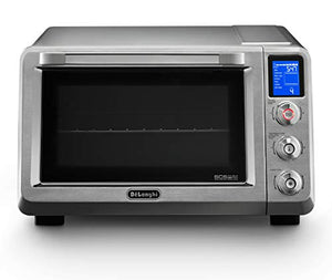 De'Longhi Premium Present Functions Include Pizza, Cookies, Toast, Roast, Broil, and Bake, 24L, Stainless Steel