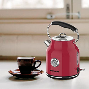 Homeart Electric Kettle, Stainless Steel, Stylish, 1.7 Liter, Red