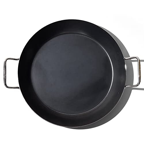 Made In Cookware - 13" Blue Carbon Steel Paella & Griddle Pan - Professional Cookware - Made in France