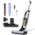 Aigostar Wet Dry Vacuum Cleaner Cordless, All in One Vacuum Cleaner and Mop, 30 Seconds Self-Cleaning and Voice Assistant, Lightweight Stick Vacuum for Hard Floors and Rugs, Black