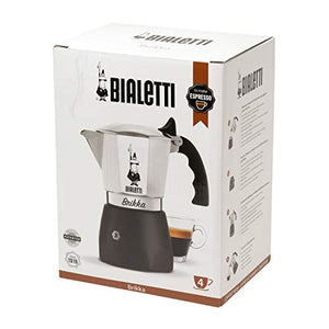Bialetti Brikka, Caffettiettiera in Alluminio per caffè con Doppia Crema, 4 Tazze