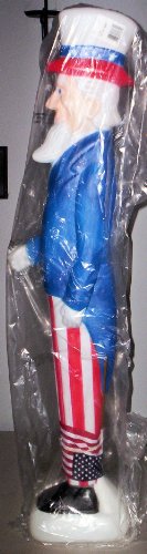 Blow mold uncle Sam lighted plastic