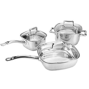 Viinice Cookware set Professional Kitchen Cookware Set Stainless Steel Suitable For All Cooktops Including Induction Cooker Pan Sets non-stick frying pan, medical stone frying pan,
