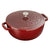 Staub Cast Iron 3.75-qt Essential French Oven with Lilly Lid - Grenadine