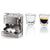 De'Longhi 15 bar Pump Espresso Maker, EC702, Metal & DeLonghi Double Walled Thermo Espresso Glasses, Set of 2, Regular, Clear