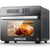 Air Fryer Toaster Oven, 10-in-1 Air Fryer Combo Toaster Oven 24 QT Large Convection Oven Countertop with Digital LED Touchscreen - Grill, Rotisserie, Broil, Pizza Oven & More