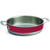 TableCraft Products CW7010R Colored Tri-Ply Brazier with 2 Handles, 10" Diameter x 2½", 5" Height, 10" Width, 13.125" Length, Red