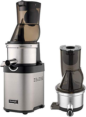 Kuvings NSF Commercial Slow Juicer, CS700, Slow-Rotating Motor Reduces Noise, Ultra-Efficient 200W, 60RPMs, Inc. 1 Extra-Top Set, Stainless Steel