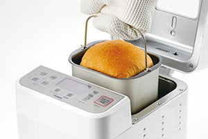 TWINBIRD home bakery:   Automatic tool holder feature with home bakery (0.5 / 0.8 / 1 loaf) White PY-E731W