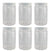 Pinnacle Mercantile 1 Gallon Plastic Jars with Screw on Lined Lids 24 Pack Wide Mouth Food StorageContainers