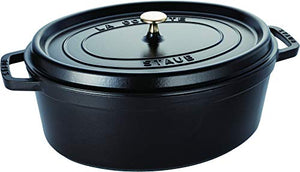 STAUB Oval Dutch Oven 8.5-Quart Matte Black