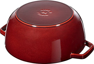 STAUB Kitchen Supplies/Dishes Frying Pans/cookware for Outdoor/Dutch Oven · Cooker, 29 x 22 x 15 cm, Grenadin red