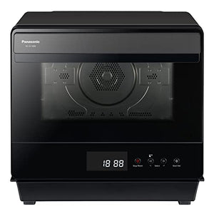 Panasonic HomeChef 7-in-1 Compact Oven with Convection Bake, Airfryer, Steam, Slow Cook, Ferment, 1200 watts, .7 cu ft with Easy Clean Interior - NU-SC180B (Black)