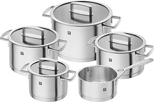 ZWILLING Cookware Set Vitality 5 Parts, Stainless Steel, Silver, 48 x 38 x 28 cm