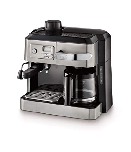De'Longhi BCO330T Coffee, Espresso, Cappuccino Machine, 24" x 14" x 14", Black/Stainless Steel