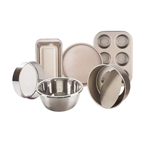 Baking Mould Set Non Stick Tray High Temperature Resistant Kitchen Tools For Oven, Bread, Cake (Color : D)
