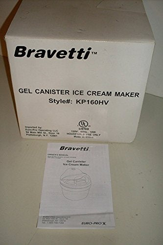 Bravetti Gel Canister Ice Cream Maker Style# KP160HV