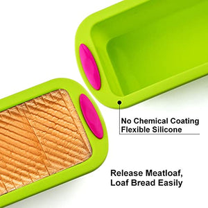 WCHCJ Silicone Household Rectangular Toast High Temperature Resistant Round Cake Mold Non-stick Oven Available Baking Tools (Color : A)