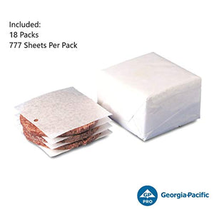 Dixie Restaurant-Grade Non-Stick Patty Paper by GP PRO (Georgia-Pacific), White, WR5659, 4.5" Width x 4.5" Length, 13,986 Count (777 Sheets Per Pack, 18 Packs Per Case)